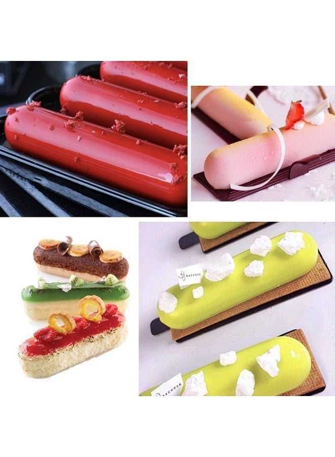 Bamutu Long Strips Silicone Mold Finger Shaped Cookie Molds 2 PCS-10 Cavity Chocolate Rectangular Cereal Bar Molds Ice Cube Tray Jelly Cake Candy Baking Tools - Image 4